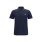 Blue Cotton Polo Shirt