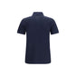 Blue Cotton Polo Shirt