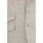 Beige Silk Two-Piece Suit