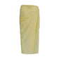 Bicolor Polyester Midi Skirt