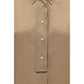 Beige Silk Shortsleeve Shirt
