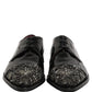 Black Embellished Derby Dress Formal Shoes