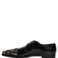 Black Embellished Derby Dress Formal Shoes