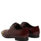 Maroon Embellished Derby Dress Formal Shoes
