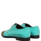 Aqua Blue Embellished Derby Dress Formal Shoes