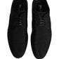 Black Suede Lace Up Derby Dress Formal Shoes