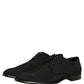 Black Suede Lace Up Derby Dress Formal Shoes