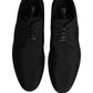 Black Suede Lace Up Derby Dress Formal Shoes