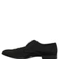 Black Suede Lace Up Derby Dress Formal Shoes