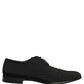 Black Suede Lace Up Derby Dress Formal Shoes