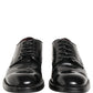 Black Leather Lace Up Derby Dress Formal Shoes