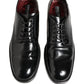 Black Leather Lace Up Derby Dress Formal Shoes