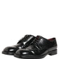 Black Leather Lace Up Derby Dress Formal Shoes