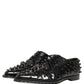 Black Leather Studded Men Formal Derby Shoes