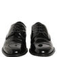 Black Leather Lace Up Derby Dress Formal Shoes