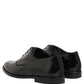 Black Leather Lace Up Derby Dress Formal Shoes