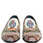 Multicolor Sequin Embroidered Loafers Shoes