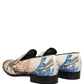 Multicolor Sequin Embroidered Loafers Shoes