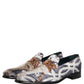 Multicolor Floral Tapestry Embroidery Loafer Shoes