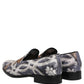 Multicolor Floral Tapestry Embroidery Loafer Shoes