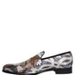 Multicolor Floral Tapestry Embroidery Loafer Shoes
