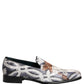 Multicolor Floral Tapestry Embroidery Loafer Shoes
