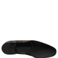 Blue Brocade Slip On Men Dress Loafers Shoes