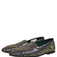 Multicolor Floral Jacquard Men Loafers Shoes