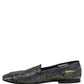 Multicolor Floral Jacquard Men Loafers Shoes
