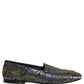 Multicolor Floral Jacquard Men Loafers Shoes