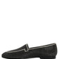 Black Crystal Embellished Men Loafers Shoes