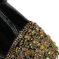 Black Embellished Men Derby Dress Formal Shoes