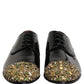 Black Embellished Men Derby Dress Formal Shoes