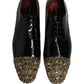 Black Embellished Men Derby Dress Formal Shoes