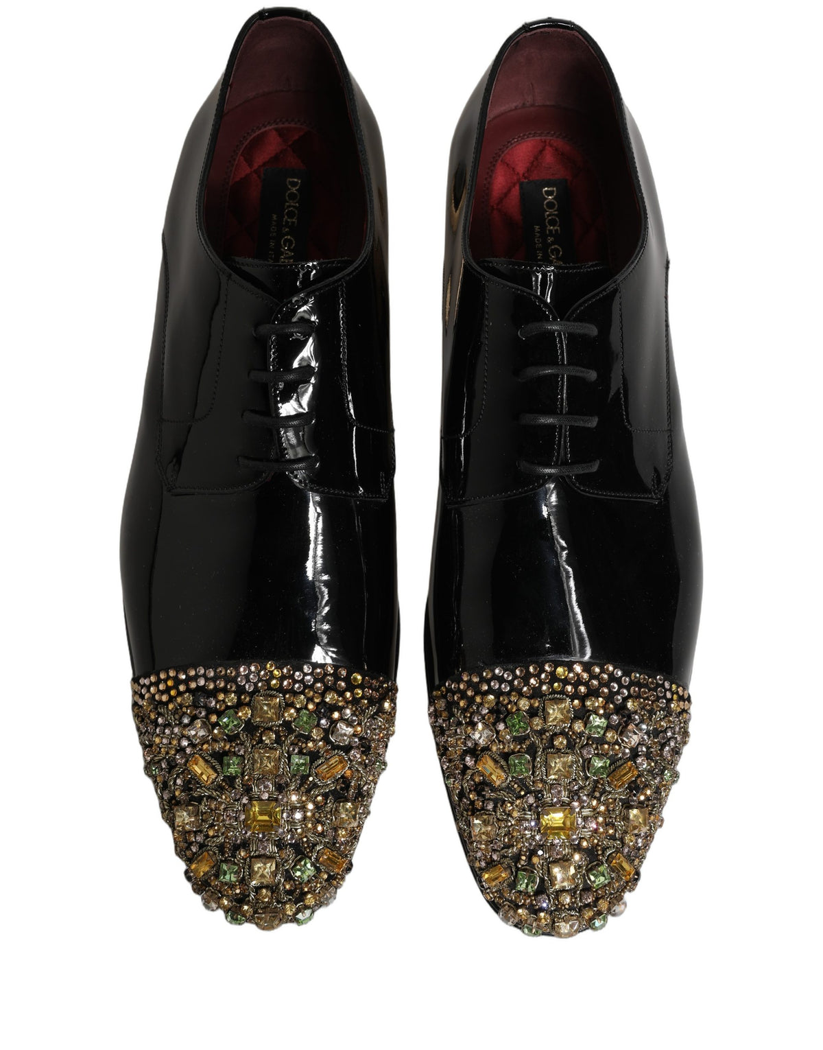 Black Embellished Men Derby Dress Formal Shoes