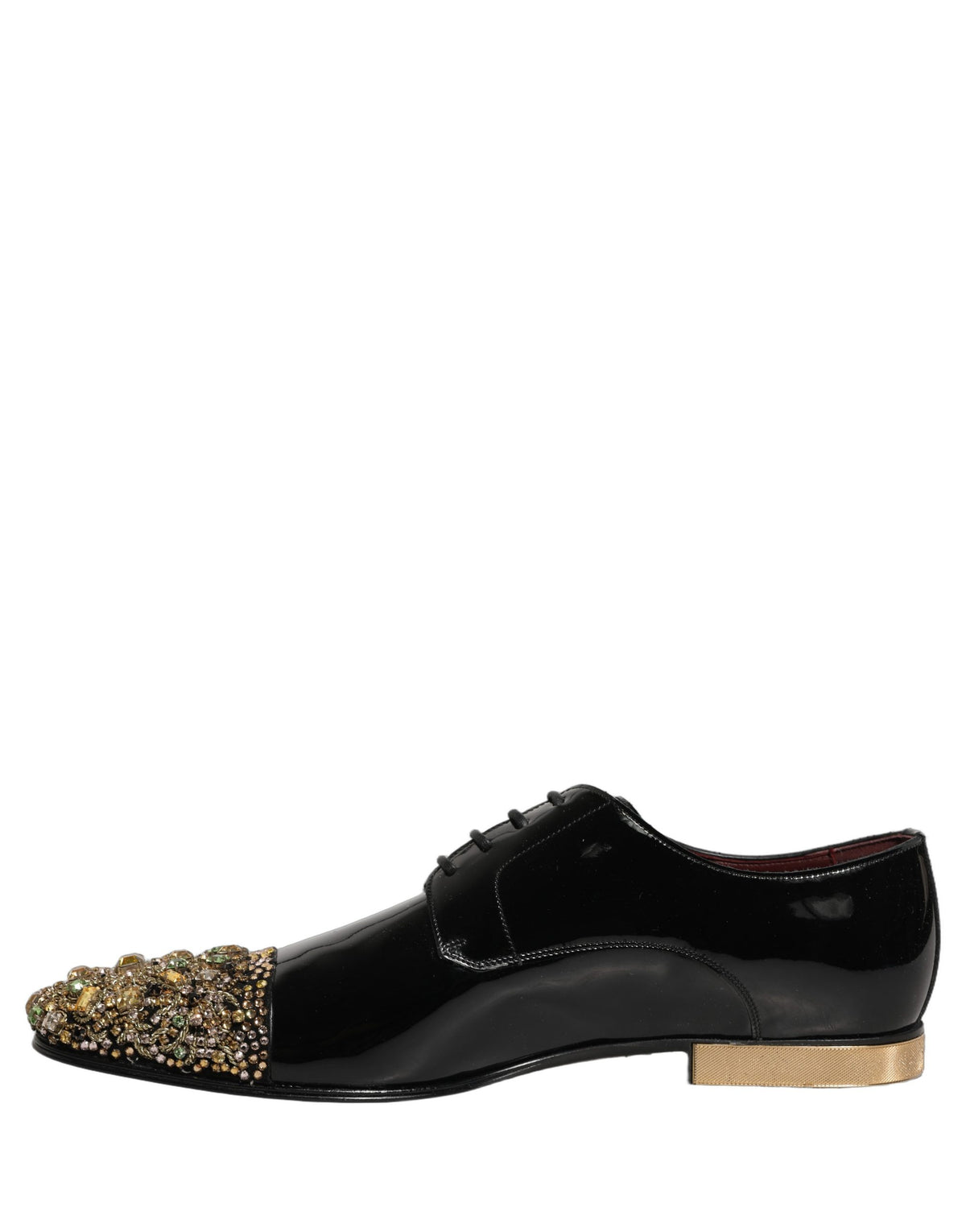 Black Embellished Men Derby Dress Formal Shoes