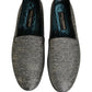 Gray Lurex Glitter Men Dress Loafers Shoes