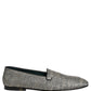 Gray Lurex Glitter Men Dress Loafers Shoes
