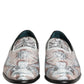 Multicolor Velvet Baroque Dress Loafers Shoes