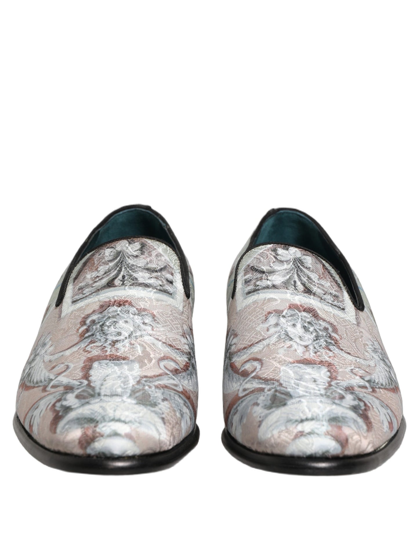 Multicolor Velvet Baroque Dress Loafers Shoes