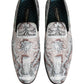 Multicolor Velvet Baroque Dress Loafers Shoes