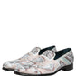 Multicolor Velvet Baroque Dress Loafers Shoes