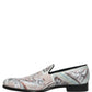 Multicolor Velvet Baroque Dress Loafers Shoes