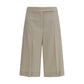 Beige Wool Oves Aries Bermuda Shorts