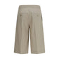 Beige Wool Oves Aries Bermuda Shorts
