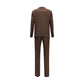 Brown Wool Oves Aries Two-Piece Suit