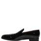 Black Patent Leather Men Dress Loafers Shoes