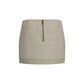 Beige Wool Oves Aries Mini Skirt