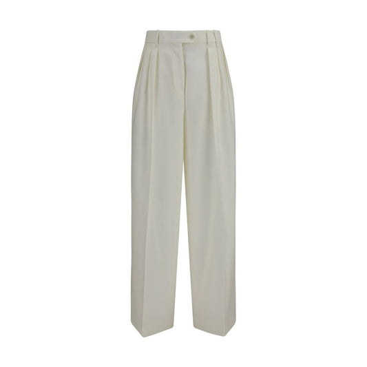 White Wool Oves Aries Casual Pants