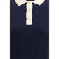 Blue Wool Oves Aries Polo Shirt